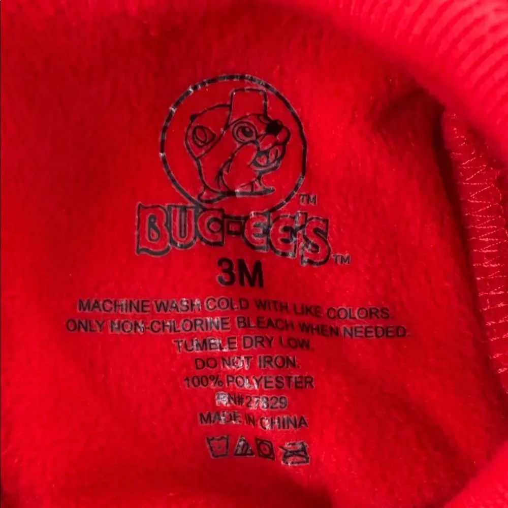 Buc-ee's One Piece Infant Baby 3 Months Beaver Patch Gas Station Travel Costume